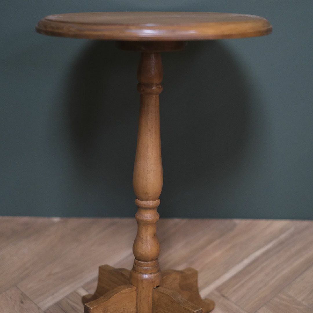 素朴なパインのオケージョナルテーブル 花台 サイドテーブルの通販販売