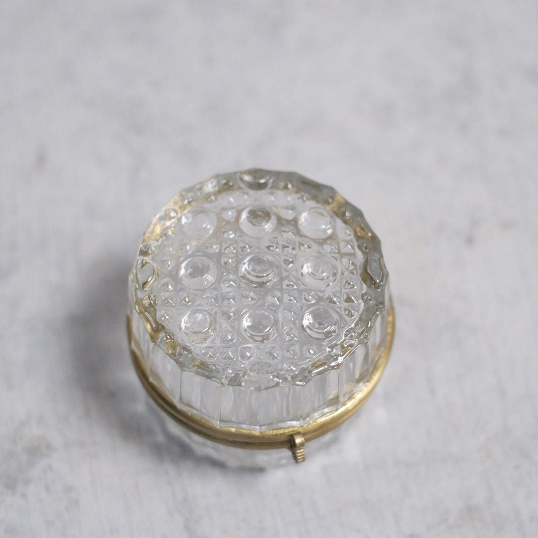 かわいい(高円寺取り寄せ商品)真鍮とガラスの小物入れ アクセサリー