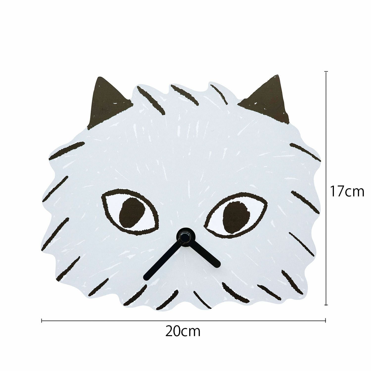 IDEA LABELガラスウォールクロックキャットアニマル掛け時計猫壁掛け時計 かわいい販売終了 Yamabatosha ねこの壁掛け時計 キャットウォール