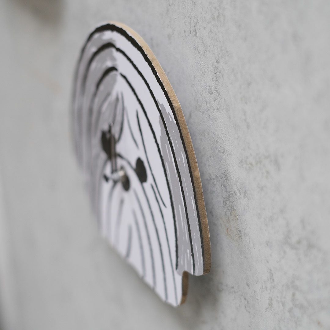 かわいいYamabatosha 犬の壁掛け時計 ドッグウォールクロック