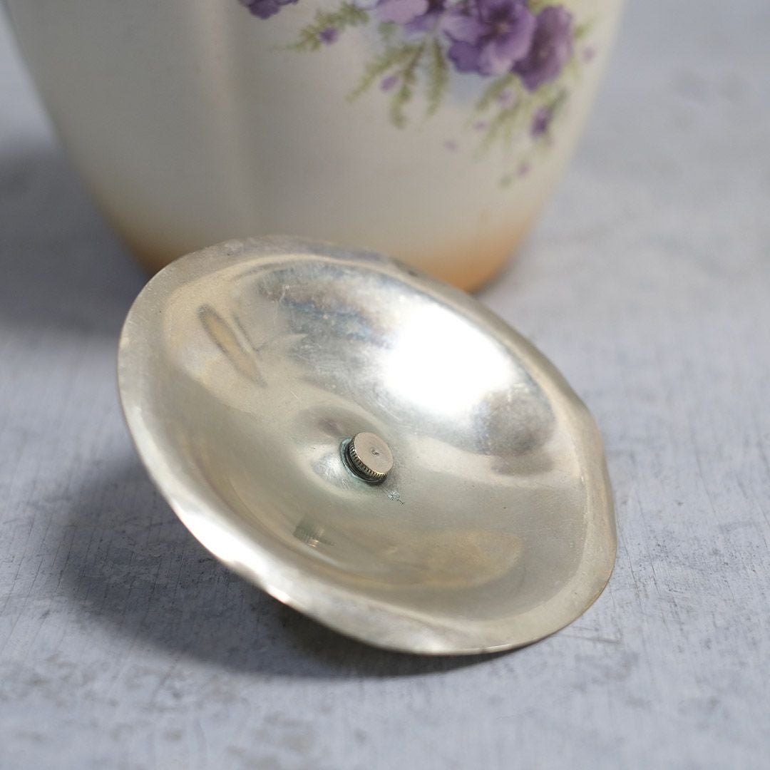 アンティーク ビスケットバレル ビスケットキャニスター イギリス 陶器の保存容器5