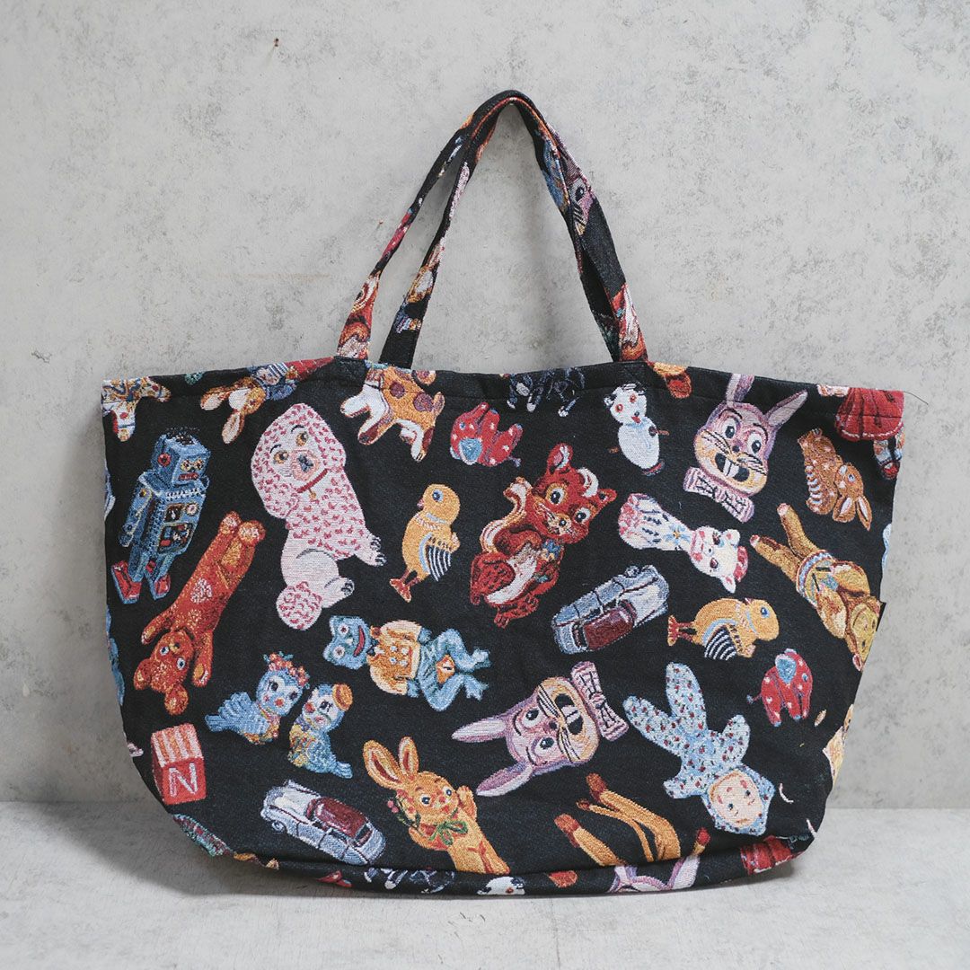 Nathalie Lete(ナタリーレテ)/トートバッグL/ブラックを通販する東京の