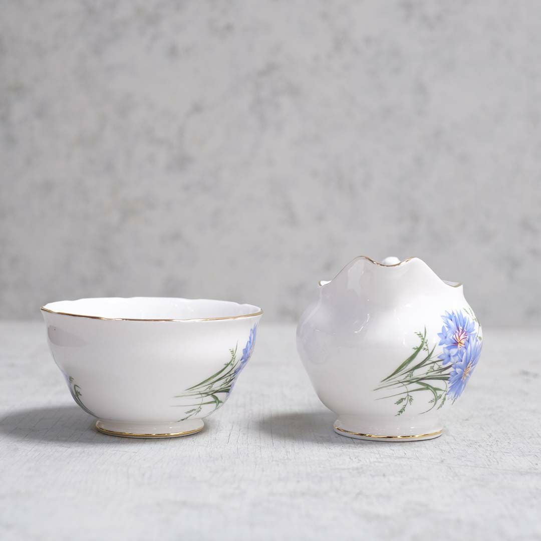 ヴィンテージ シュガーポット&ミルクピッチャーセット Royal Vale(ロイヤルベイル) イギリス4