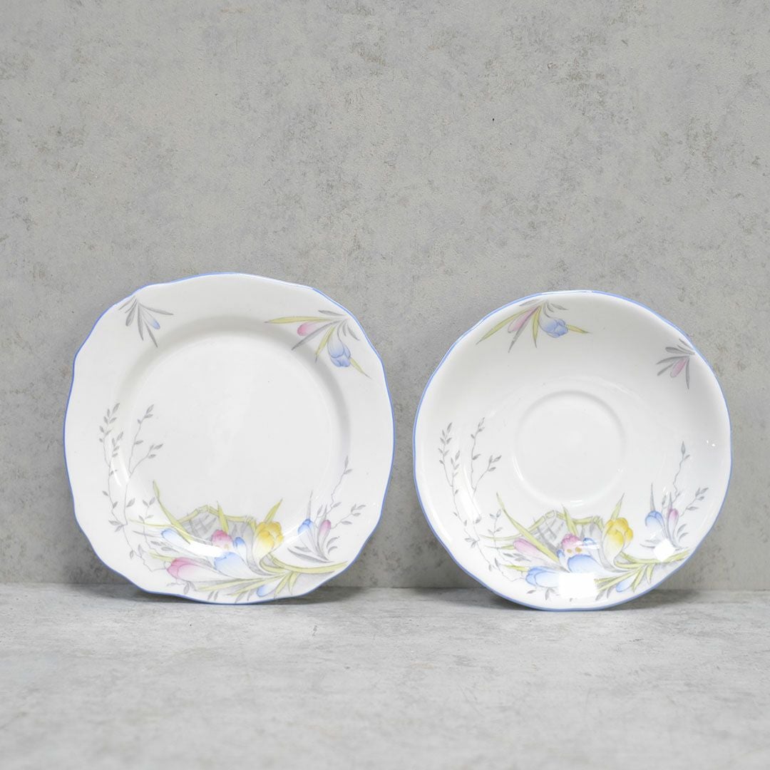 アンティークティーカップ5陶器 ROYAL STAFFORD ロイヤルスタッフォード