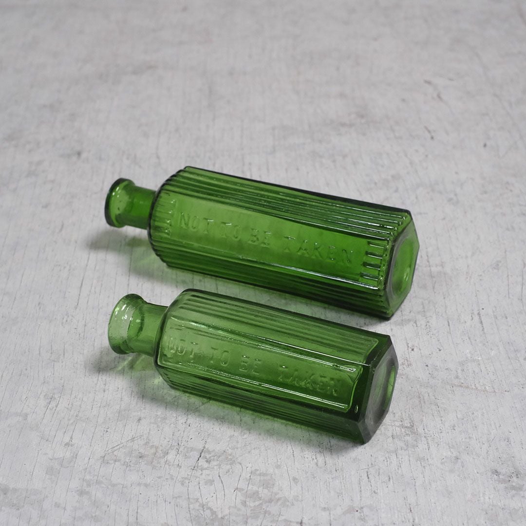 アンティーク 劇薬瓶/ポイズンボトル グリーン エメラルドグリーン