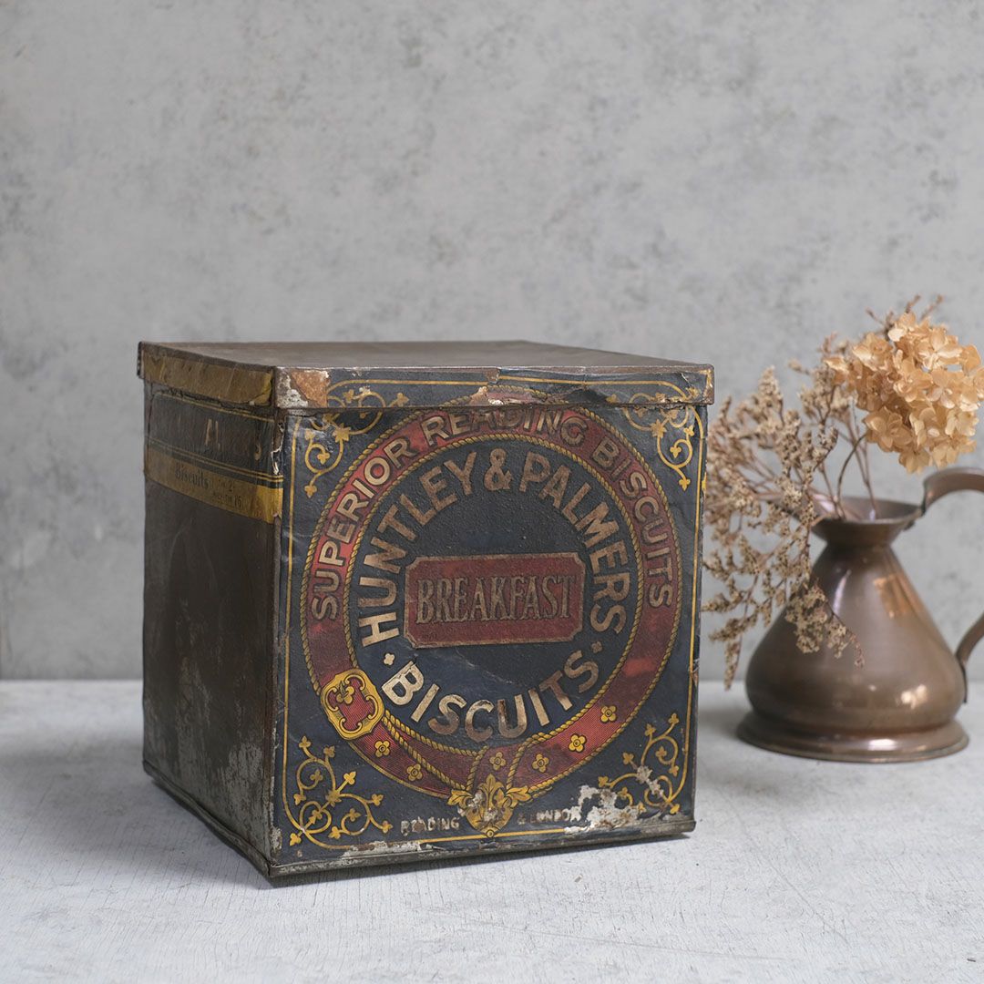 アンティーク ビスケットティンボックス イギリス HUNTLEY&PALMERS