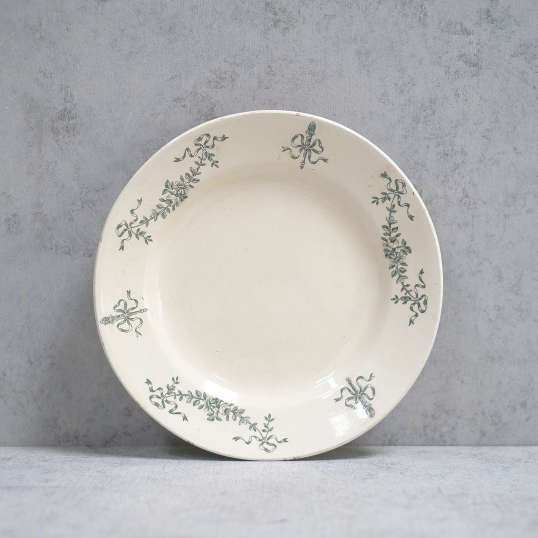 アンティーク皿 Longchamp(ロンシャン) ディナープレートフランス