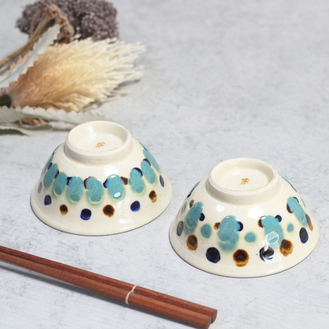 やちむん 沖縄 新里みお 水玉茶碗 陶芸作家の手作りの器 の通販
