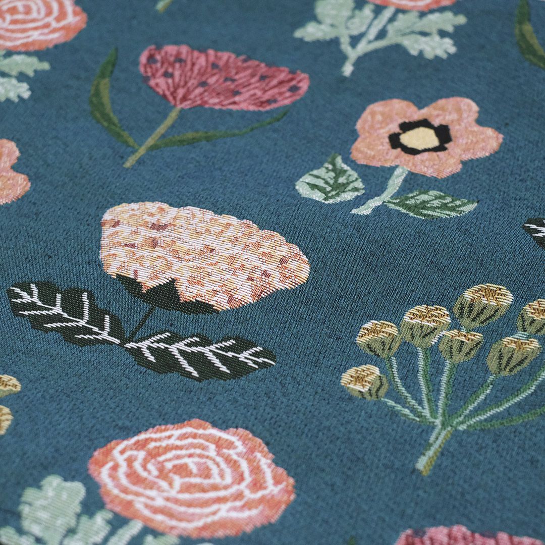 松尾ミユキ クッションカバー フラワー ゴブラン織り 花柄の通販