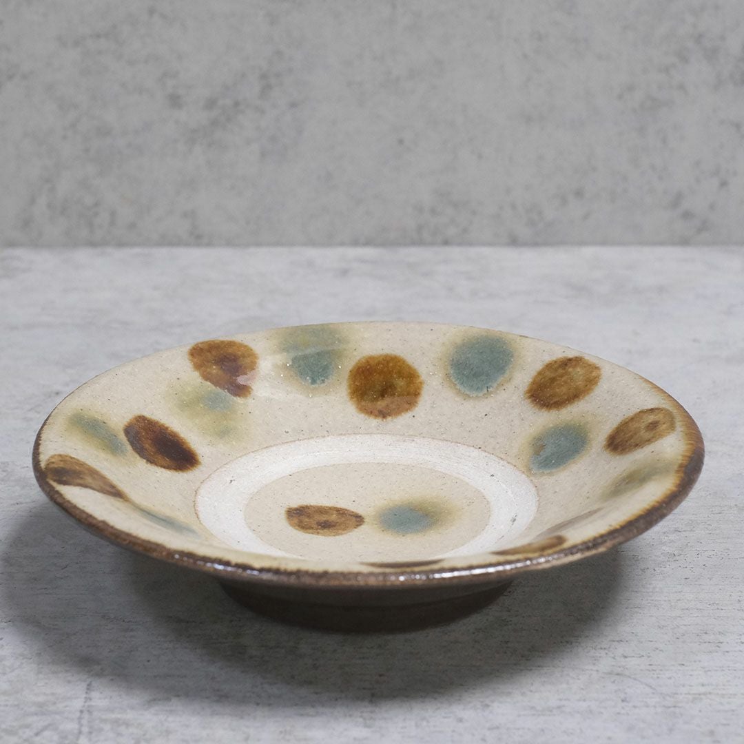 やちむん 沖縄 松田共司 18cm 点打ち 読谷村北窯 一点物 の通販