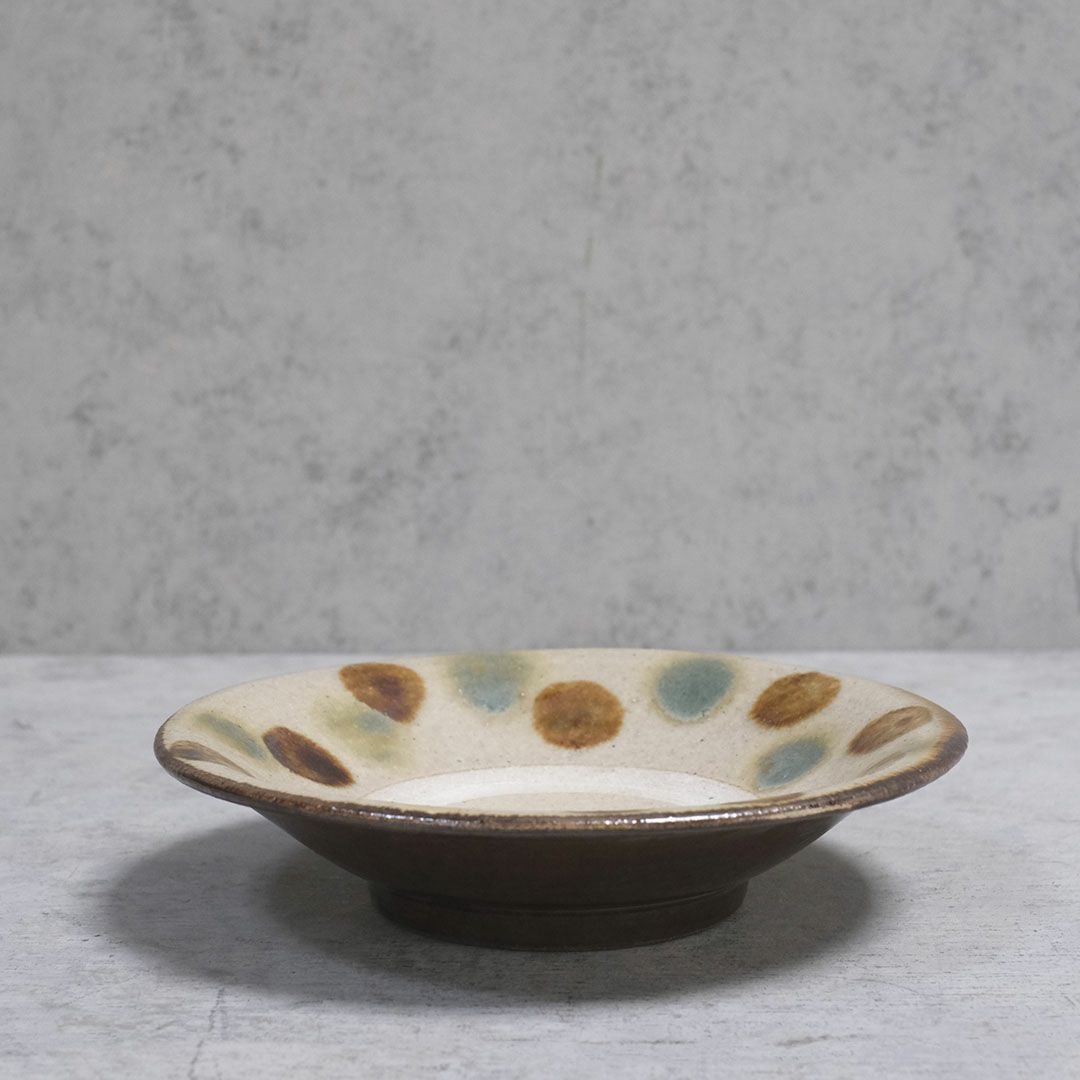 やちむん 沖縄 松田共司 18cm 点打ち 読谷村北窯 一点物 の通販