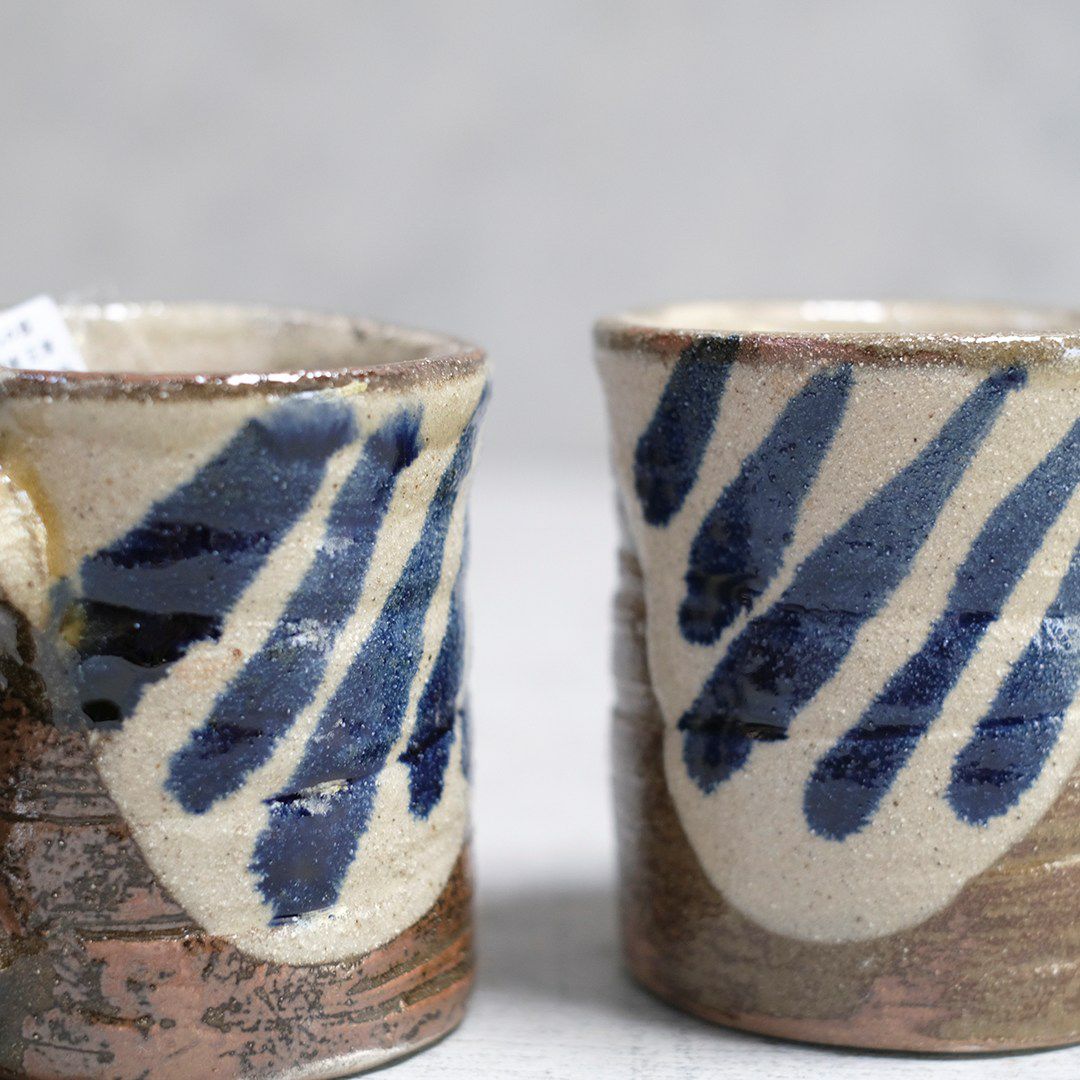 やちむん 沖縄 松田共司 マグカップ ビアマグ 登り窯 読谷村北窯 一点