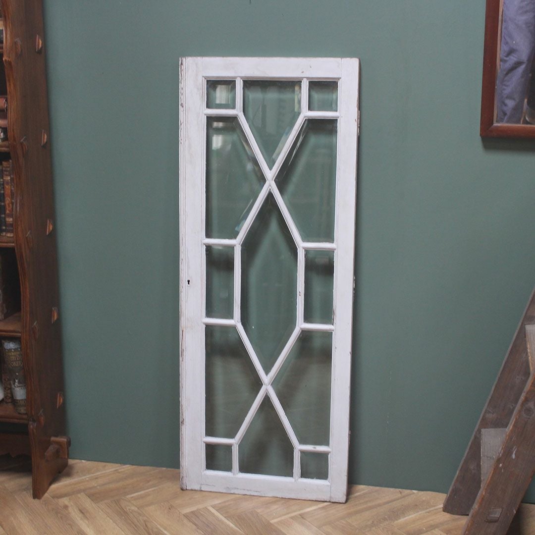 アンティーク 格子ガラスの窓ペア イギリス古民家の窓 観音開き