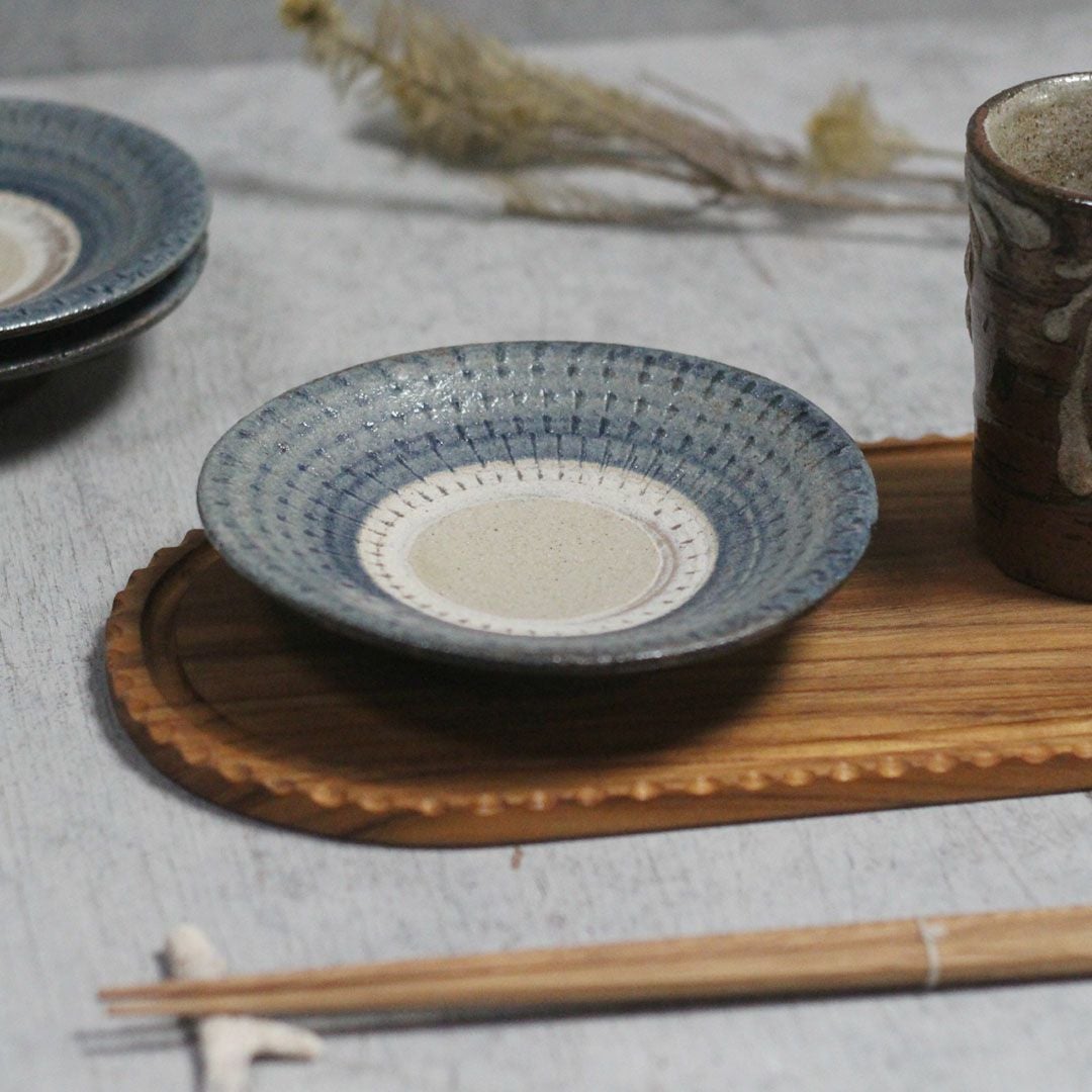 やちむん 沖縄 宮城正享 5寸皿 読谷村北窯 飛鉋 の通販 おしゃれな食器