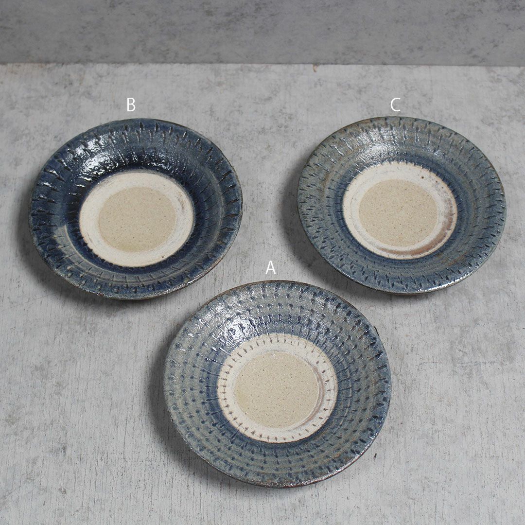 やちむん 沖縄 宮城正享 5寸皿 読谷村北窯 飛鉋 の通販 おしゃれな食器