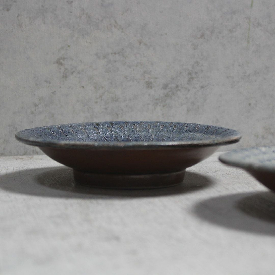 やちむん 沖縄 宮城正享 5寸皿 読谷村北窯 飛鉋 の通販 おしゃれな食器