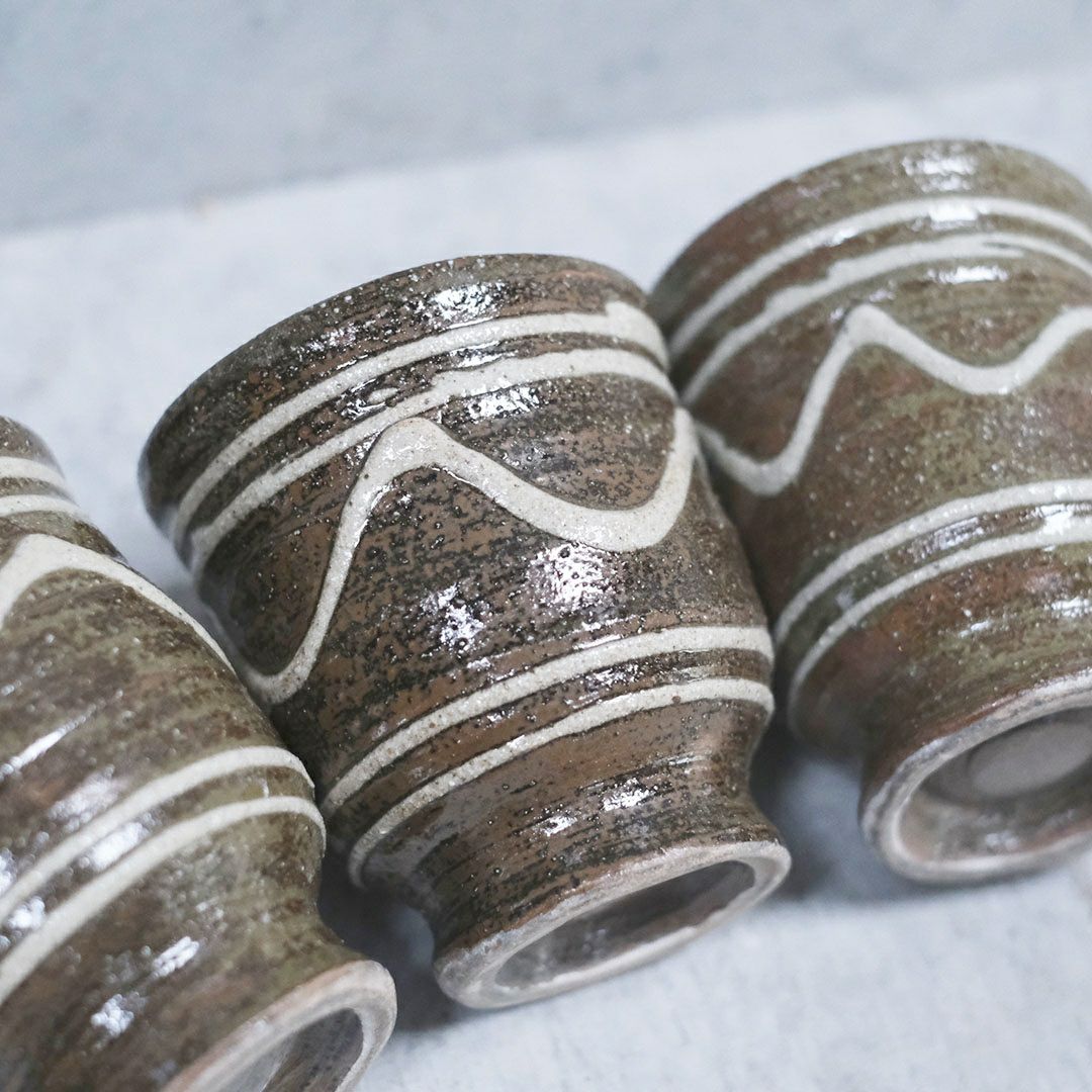 やちむん 沖縄 宮城正享 ワインカップ イッチン コップ 読谷村北窯