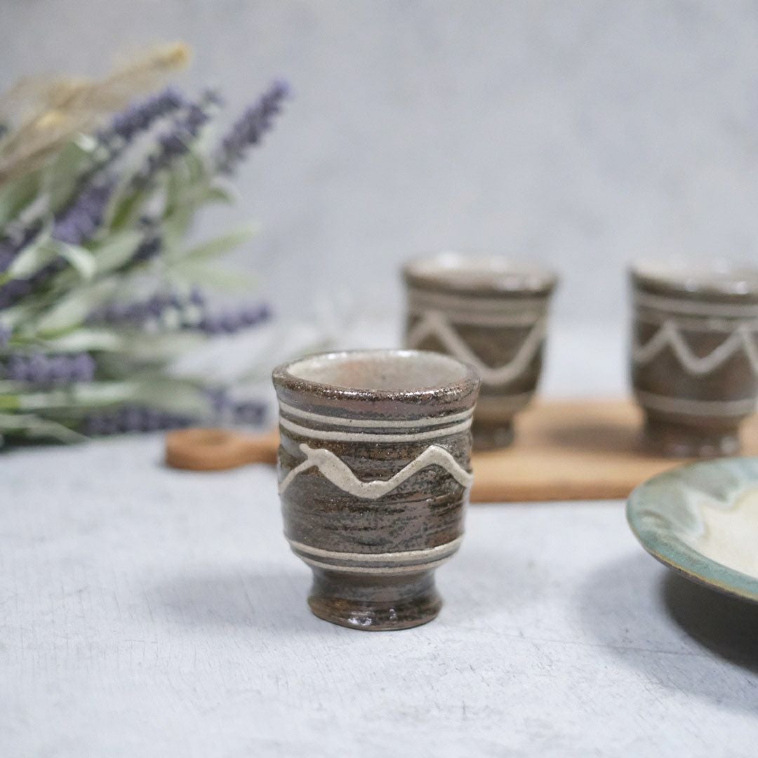 沖縄 宮城正享 4.5寸マカイ 茶碗大 読谷村北窯 登り窯 茶イッチン の