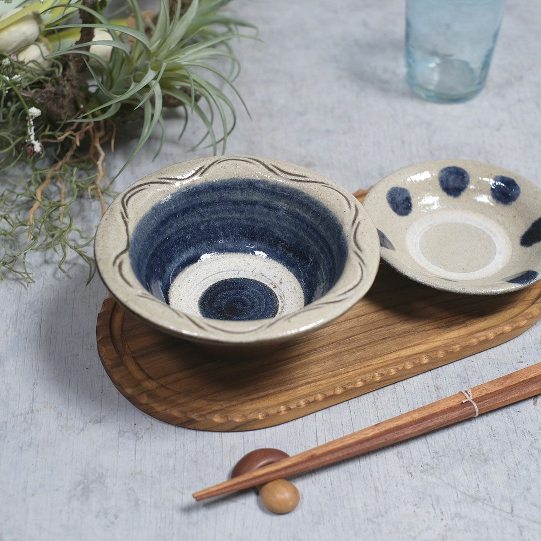 やちむん 宮城正享 ワンブー 青 読谷村北窯 一点物 5寸(15.5cm) の通販