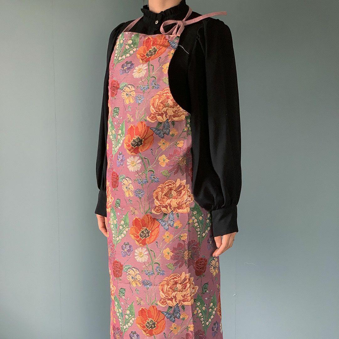 Nathalie Lete(ナタリーレテ) エプロン 花柄 ピンクを通販する東京の