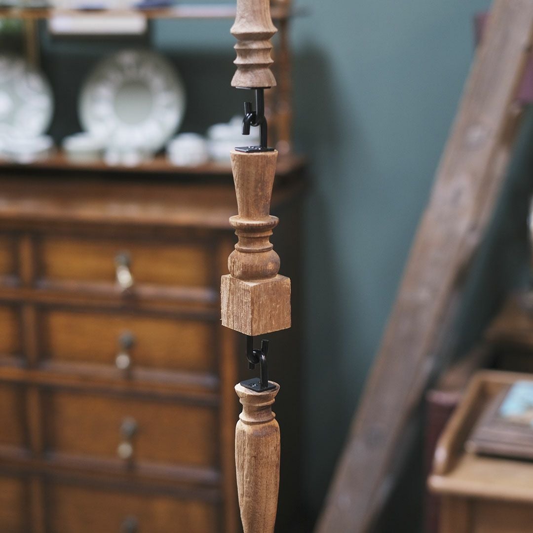 古材のウッドスピンドルフック S の通販 アンティーク調でおしゃれな