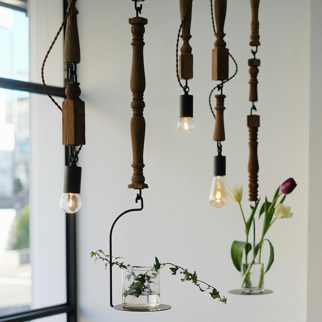 古材のウッドスピンドルフック M の通販 アンティーク調でおしゃれな