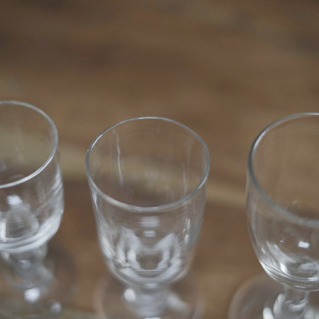 アンティーク 手吹きのビストログラス 19世紀 ワイングラス4