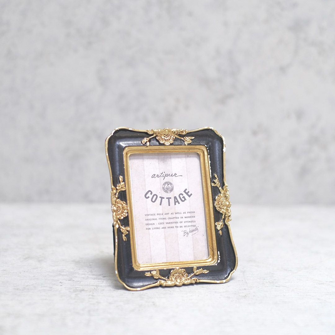 かわいいアイアンフレームとガラスの写真立て フォトフレーム