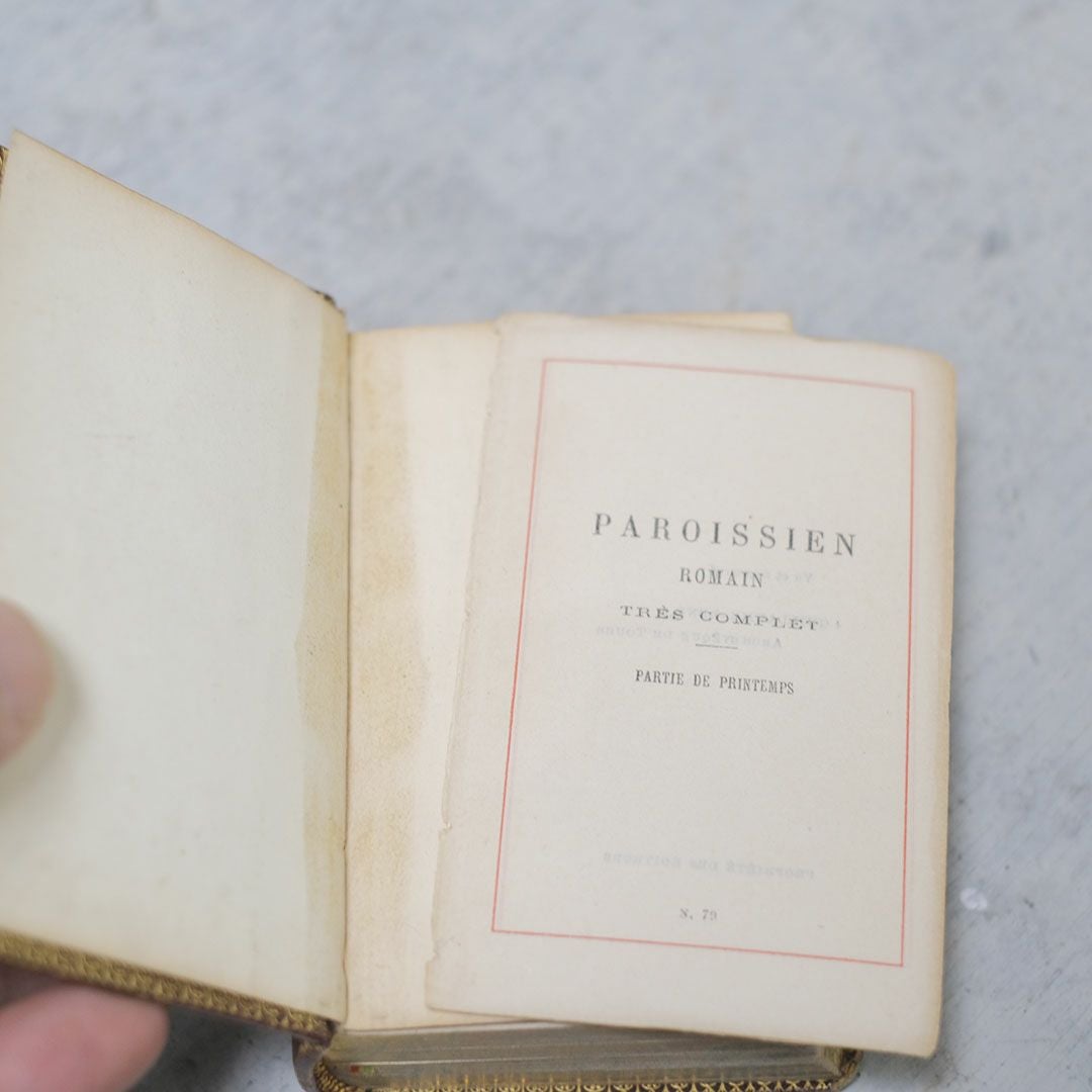 アンティーク祈祷書 フランス パロワシアン(Paroissien)1800年代 ミゼル