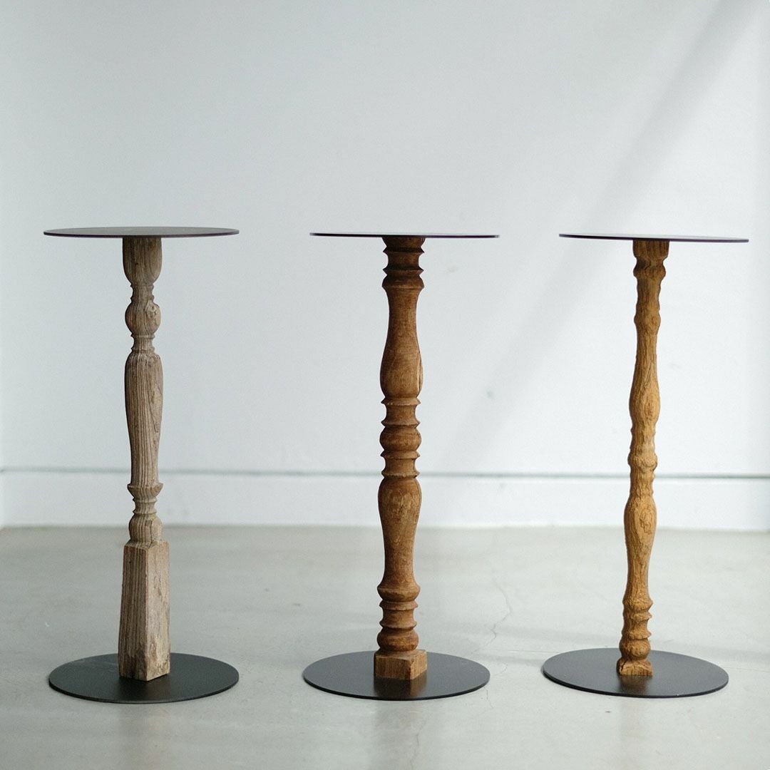 古材のウッドスピンドルディスプレイスタンドMの通販MALTO