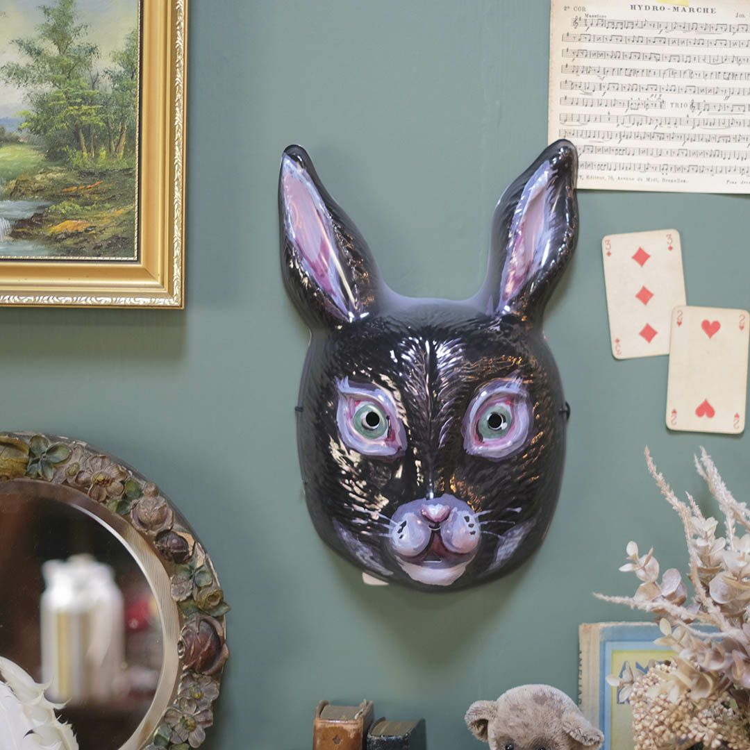 Nathalie Lete(ナタリーレテ) Mask black rabbit 黒うさぎのお面 通販