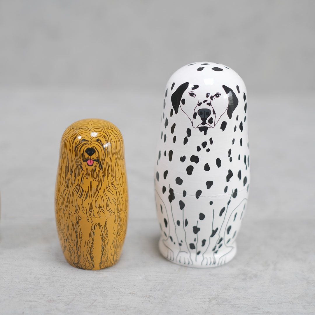 かわいい犬のマトリョーシカ MIDORI KOMATSU 置物 おしゃれな