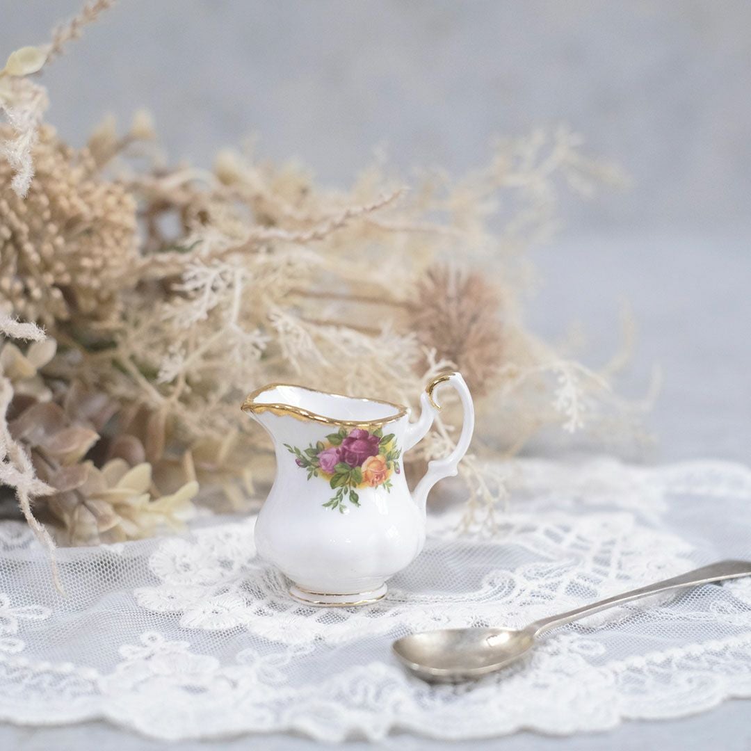 ヴィンテージミルクジャグ ミニ Royal Albert old country rose
