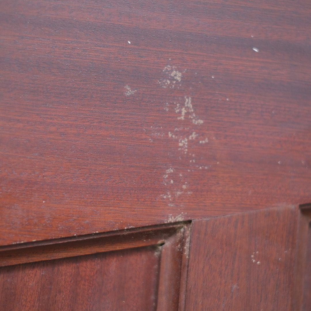 アンティークドア・マホガニー イギリス ガラスと木製 玄関ドア 建具/アンティーク家具