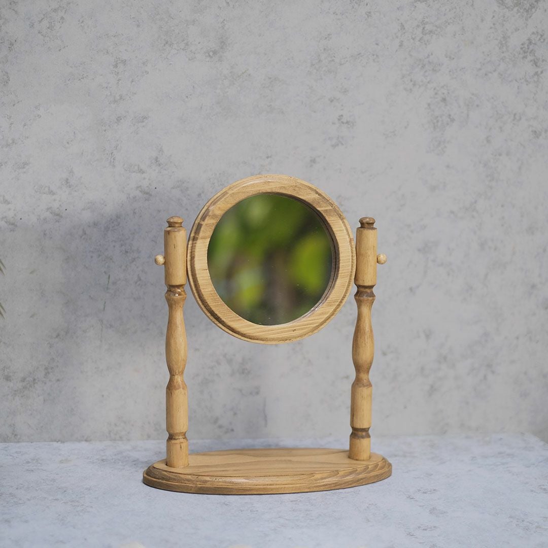 センスのよい真鍮製の卓上ミラーを販売〈通販インテリアショップMALTO