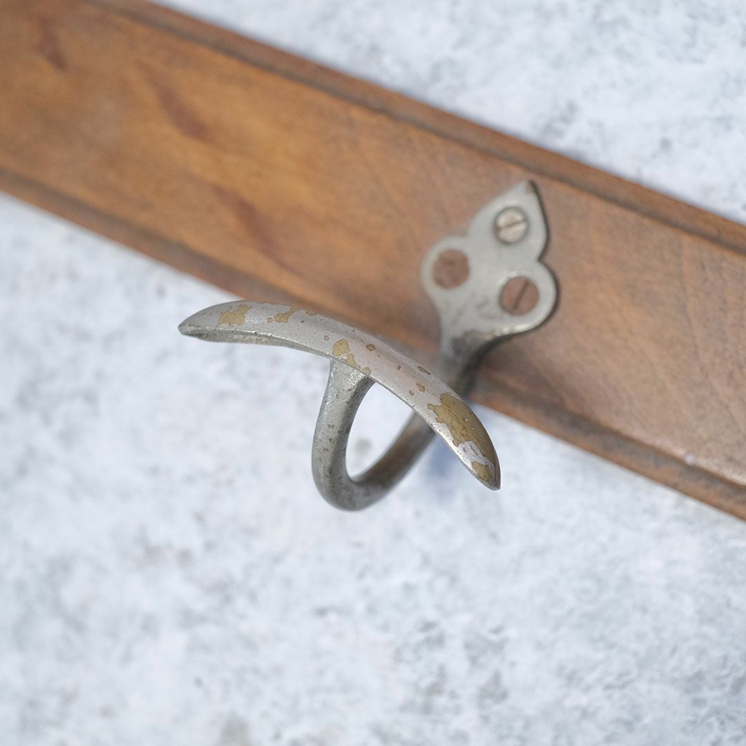 アンティークコートフック フランス 木製4