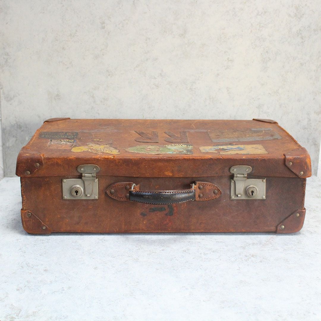 アンティークレザートランク スーツケース イギリス 本革2