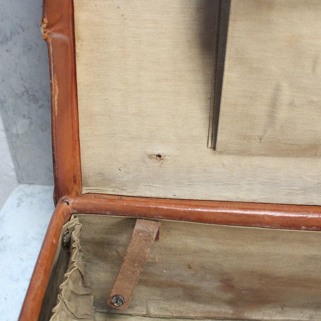 アンティークレザートランク スーツケース イギリス 本革11