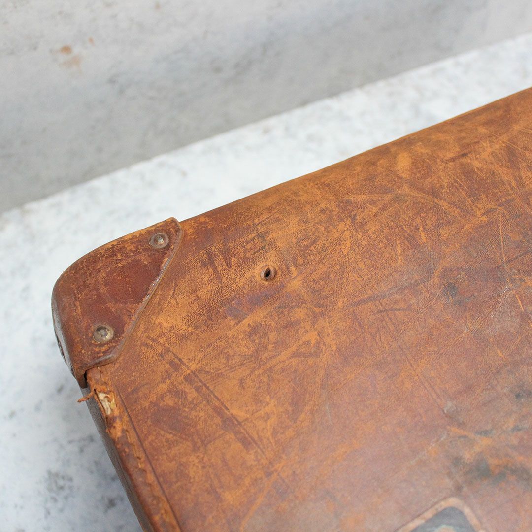 アンティークレザートランク スーツケース イギリス 本革12