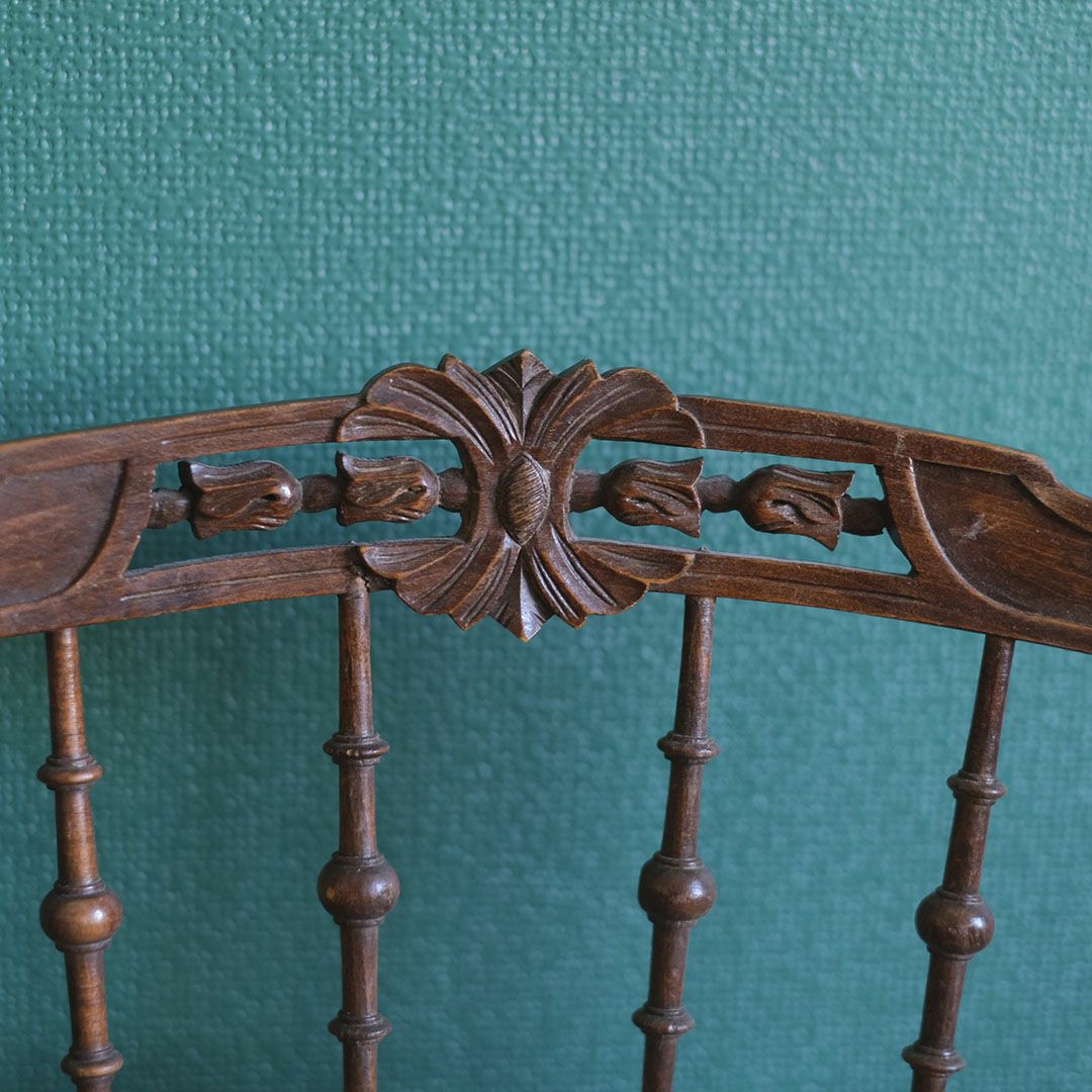 アンティークチェア 椅子 手彫り装飾 フランス アンティーク家具11