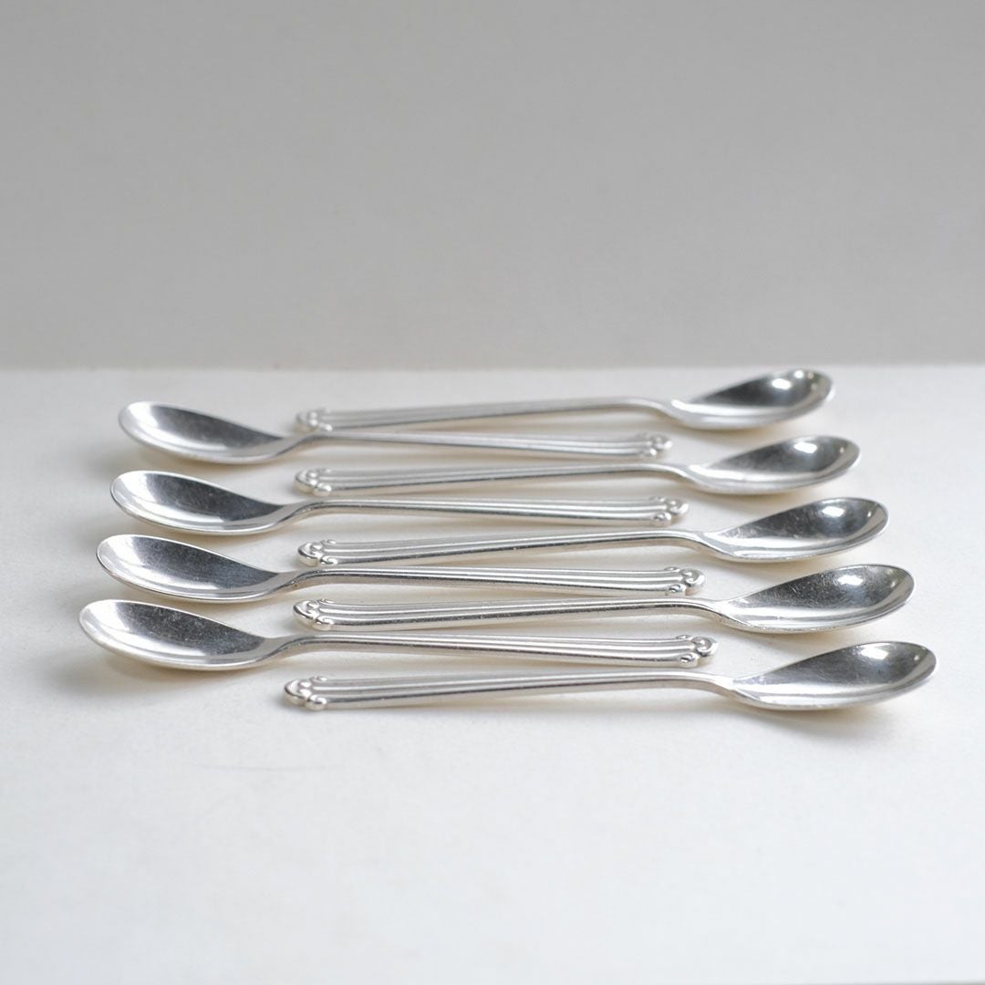 アンティーク コーヒースプーン フランス シルバープレート ティースプーン