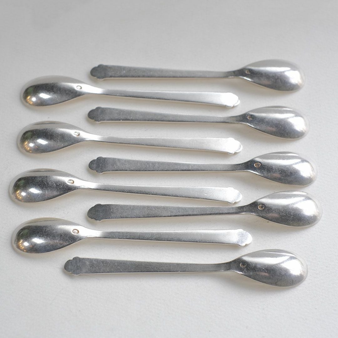 アンティーク コーヒースプーン フランス シルバープレート ティースプーン