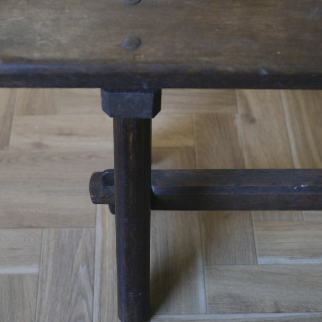 アンティークベンチ フランス 木製 シンプルな長椅子 アンティーク家具8