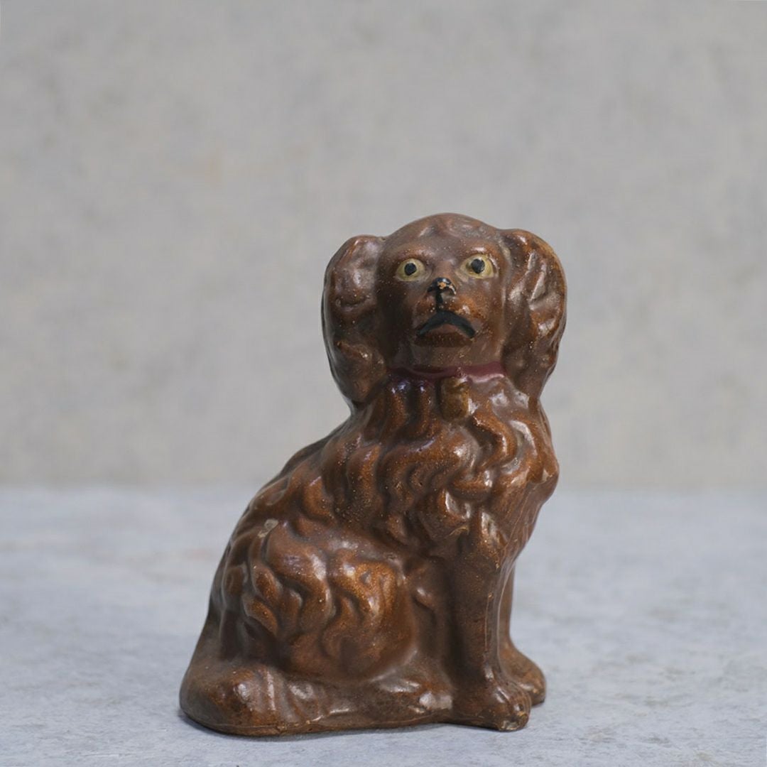 アンティーク犬のオブジェ フランス 19世紀 置物1