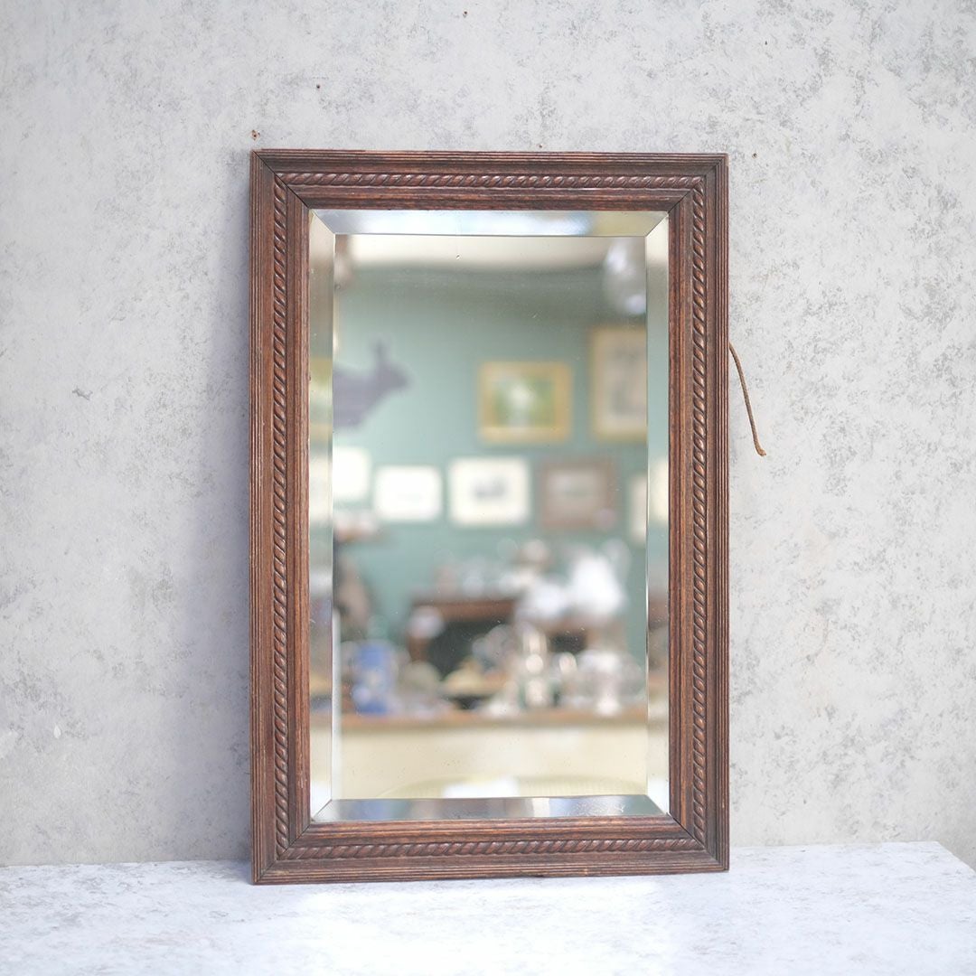 アンティーク 鏡 木製フレーム イギリス 壁掛けミラー