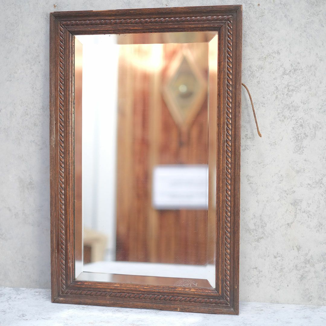アンティーク 鏡 木製フレーム イギリス 壁掛けミラー