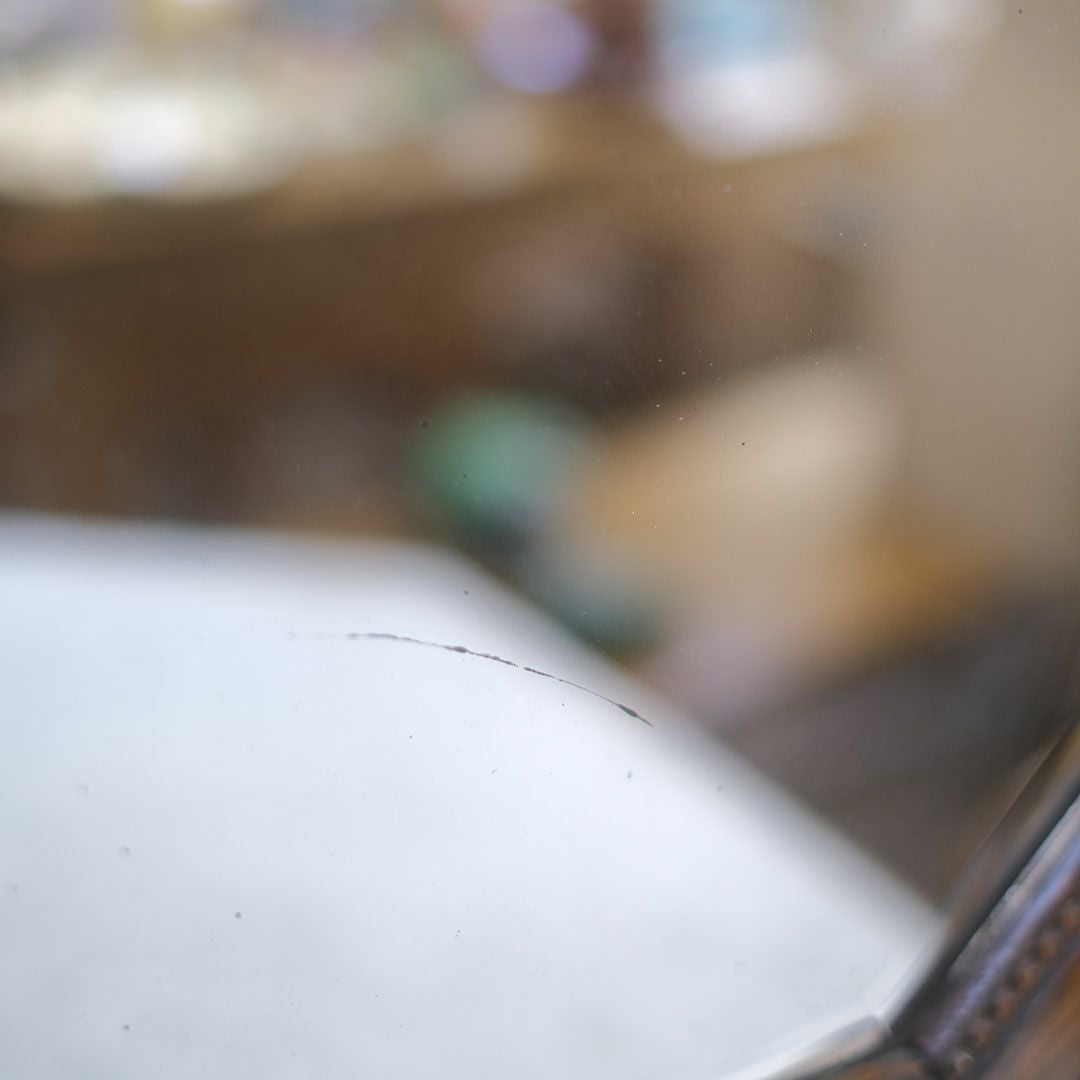 アンティーク オクタゴンシェイプミラー イギリス 八角形 壁掛け鏡