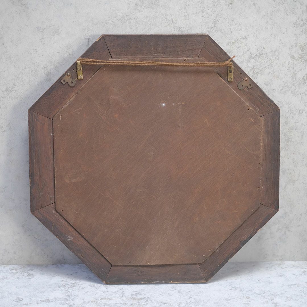 アンティーク オクタゴンシェイプミラー イギリス 八角形 壁掛け鏡