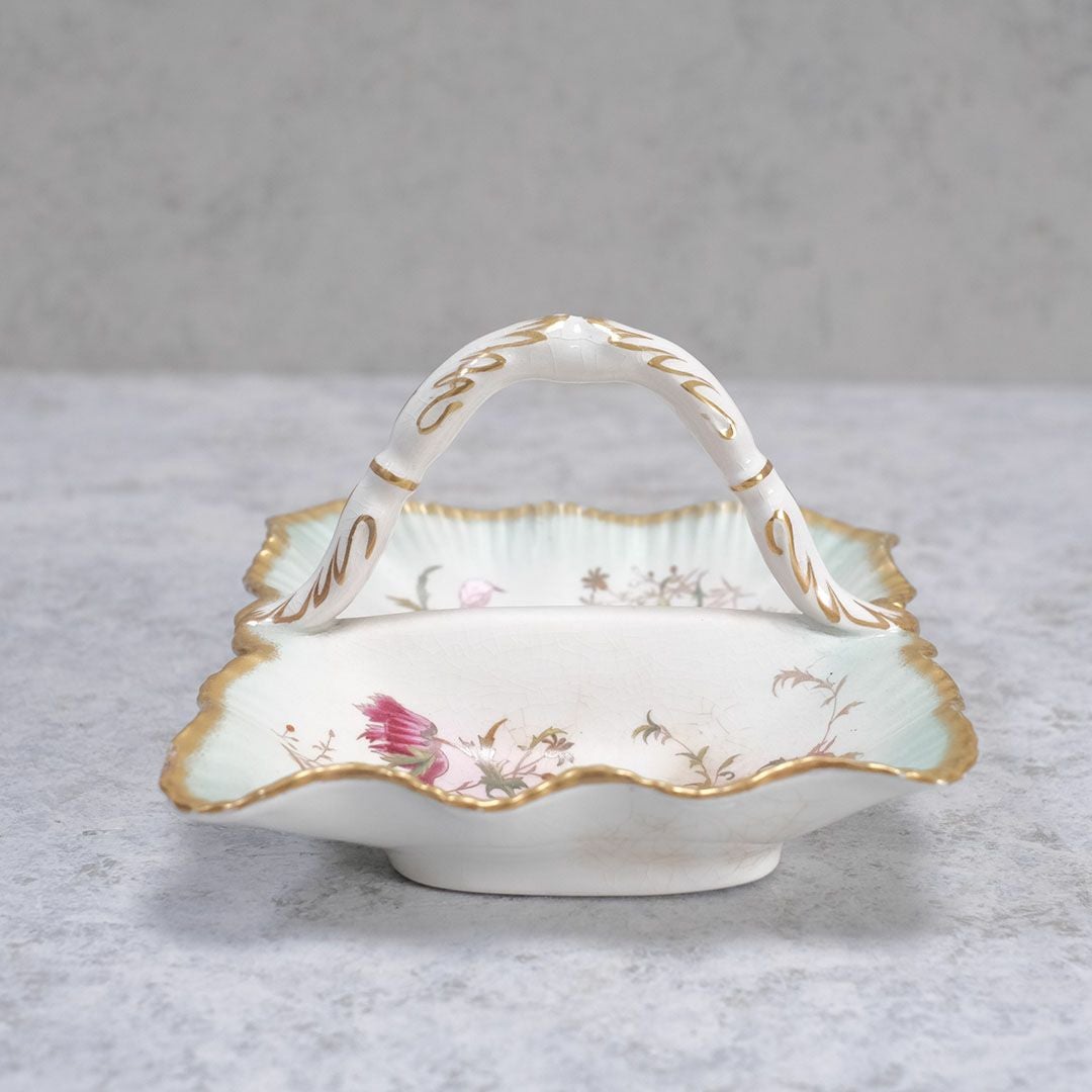 アンティーク キャンディーディッシュ バスケット イギリス Wiltshaw & Robinson