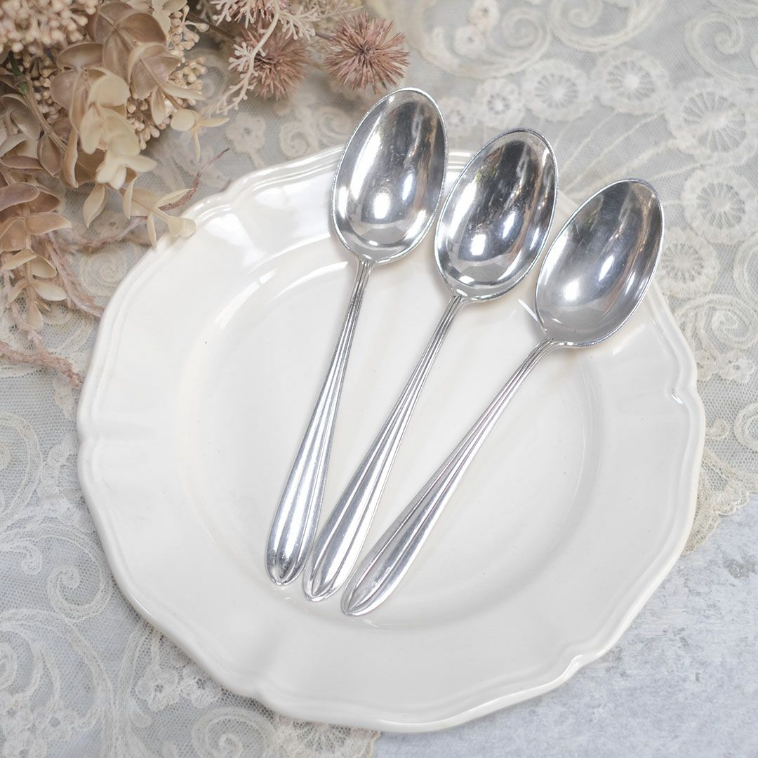 ヴィンテージデザートスプーン シルバープレート イギリス8